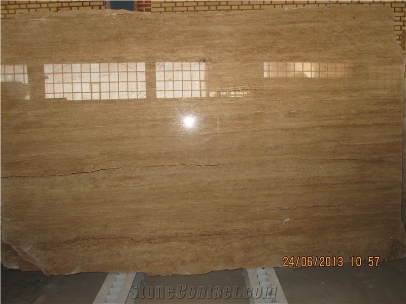 Zanjan Beige Travertine Vein Cut