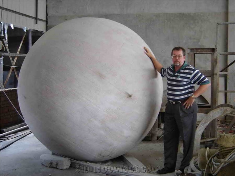 Sphere Fountain, Galaxy Black Granite Fountain