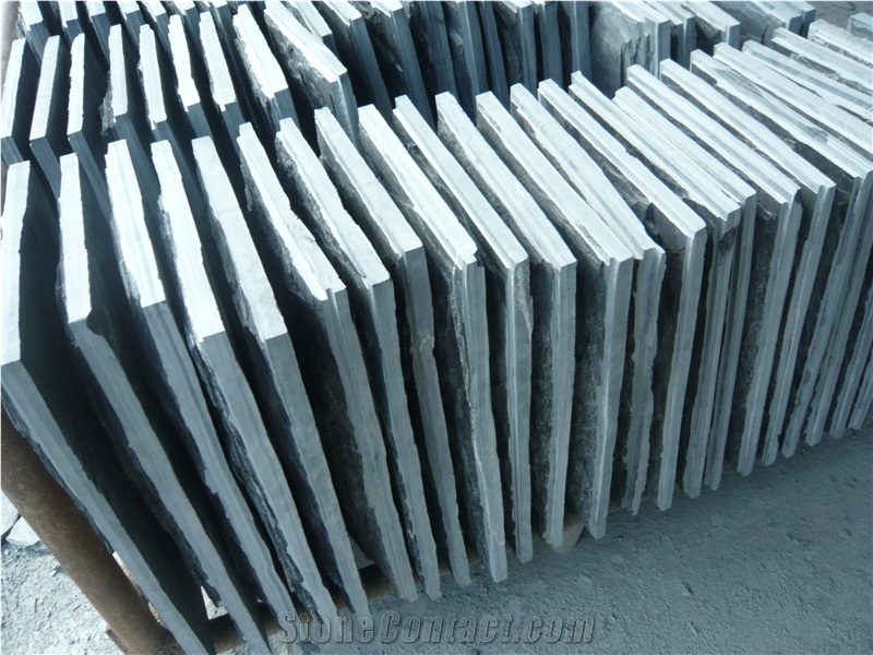 Black Slate Mushroom Stone