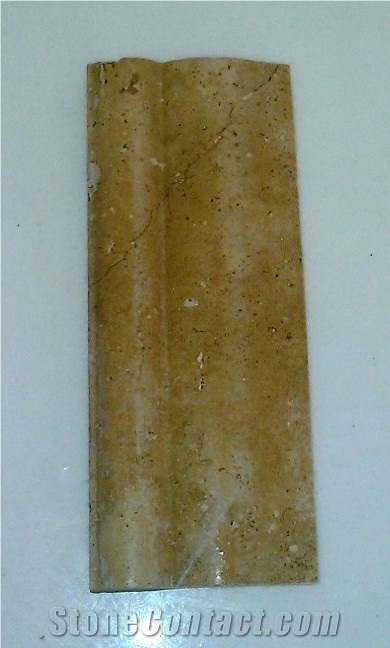Persian Gold Beige Travertine Molding