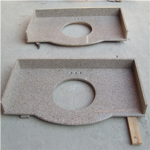 G682 Standard Vanity Top, G682 Yellow Granite Vanity Top