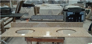G682 Vanity Top, G682 Yellow Granite Vanity Top