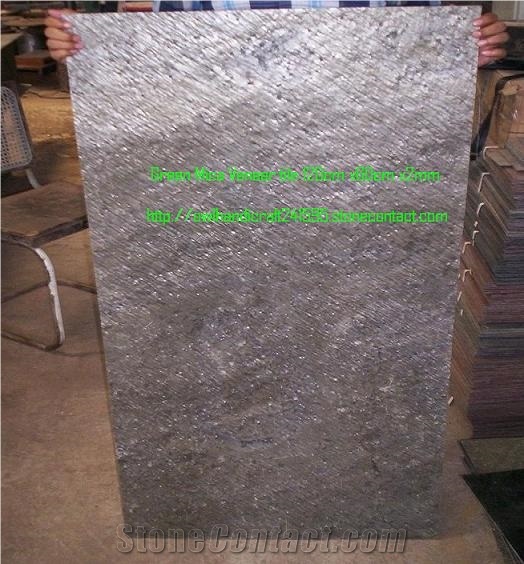D. Green Mica Stone, Green Quartzite Thin Veneer Stone, Deoli Green Slate Cultured Stone