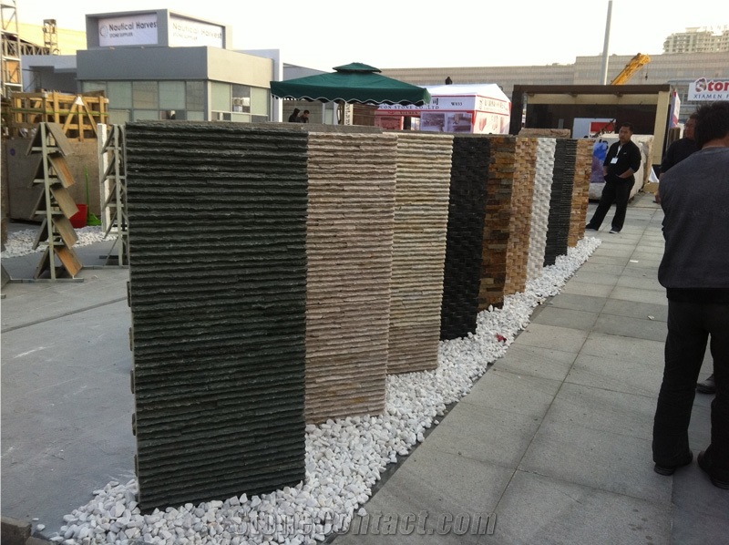 Black Weave Quartz Cultured Stone, Black Quartzite Cultured Stone