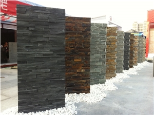 Black Weave Quartz Cultured Stone, Black Quartzite Cultured Stone
