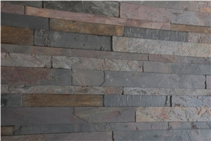 Multicolor Slate Cultured Stone Wall Cladding