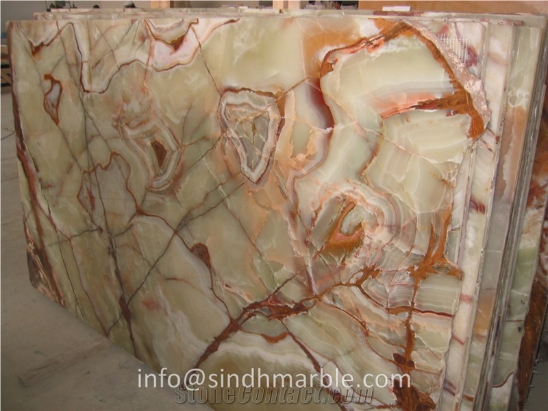 Light Green Onyx Slabs