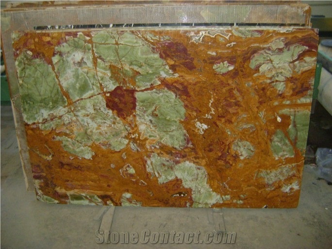 Multi Brown Onyx Slabs, Dark Green Onyx Slabs