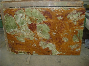 Multi Brown Onyx Slabs, Dark Green Onyx Slabs