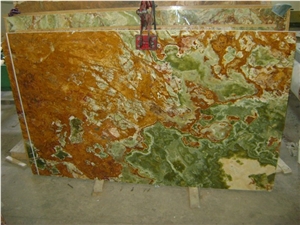 Multi Brown Onyx Slabs, Dark Green Onyx Slabs