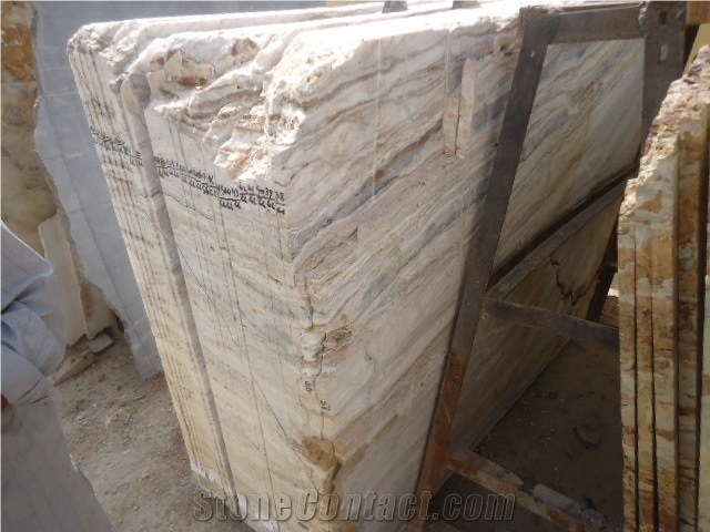Traveronyx Slabs, Rainbow Travertine Slabs