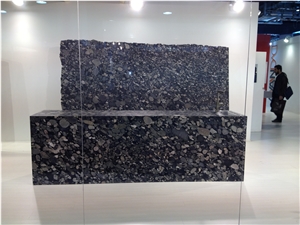Black Marinace Granite Slabs, Brazil Black Granite