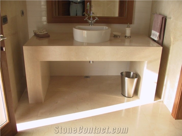 Bursa Beige Marble Bath Top