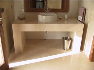 Bursa Beige Marble Bath Top
