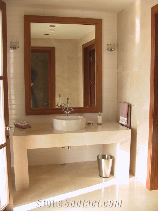 Bursa Beige Marble Bath Top