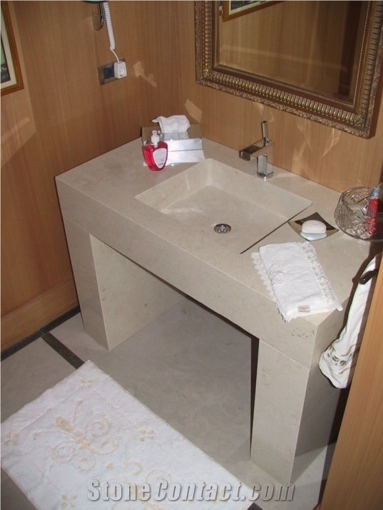 Bursa Beige Marble Bath Top