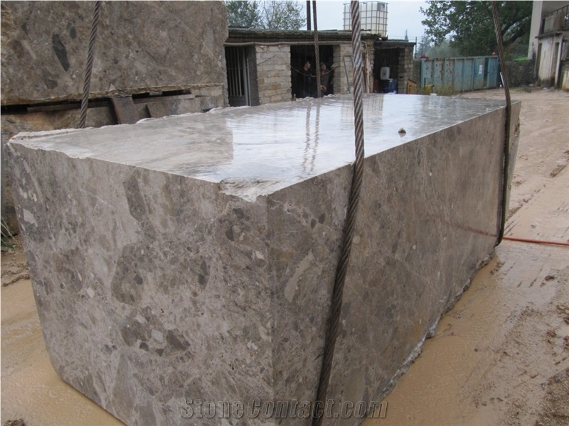 Cicily Grey (Breccia Paradiso), Breccia Paradiso Grey Marble Block