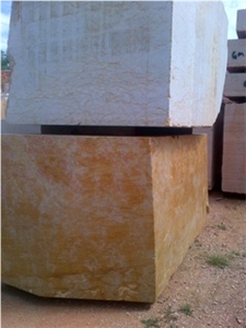 Giallo Reale Marble Blocks, Italy Yellow Marble