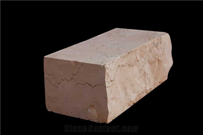 Rosa Perlino Marble Block, Italy Pink Marble