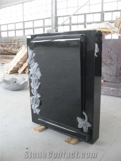 Absolute Black Granite Tombstones/Monuments/Headst
