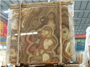Classical Onyx, China Brown Onyx Slabs & Tiles