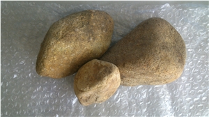 PEB29 Local Pebble Stone, Yellow Granite Pebble Stone