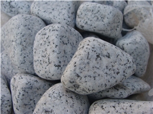 PEB43 Local Granite Pebble Stone, White Granite