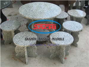 Landscaping Table Set, Grey Granite Table Set