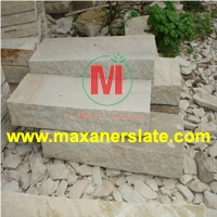 Gwalior Mint Sandstone Block Steps, Gwalior Mint White Sandstone Stairs,