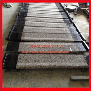 Granite Stone Steps, Stone Stairs, Tiger Skin Red Granite Stairs