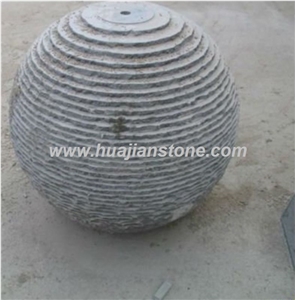 Blue Limestone Ball Water Feature Blue Limestone Ball Water Feature