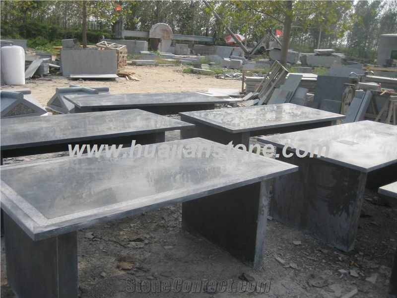 Blue Limestone Desk