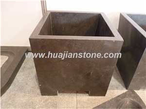 Blue Limestone Flower Pots, Blue Limestone Tiles