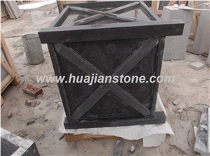 Blue Limestone Flower Pots