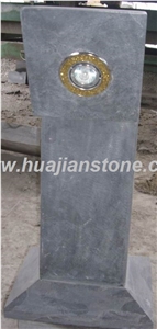 Blue Limestone Lamps