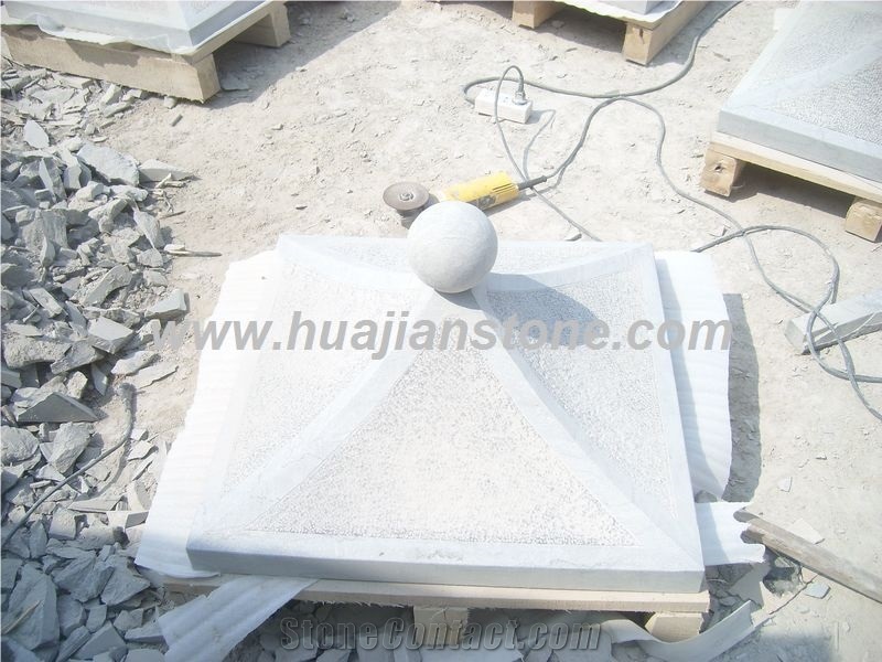 Blue Limestone Pier Caps