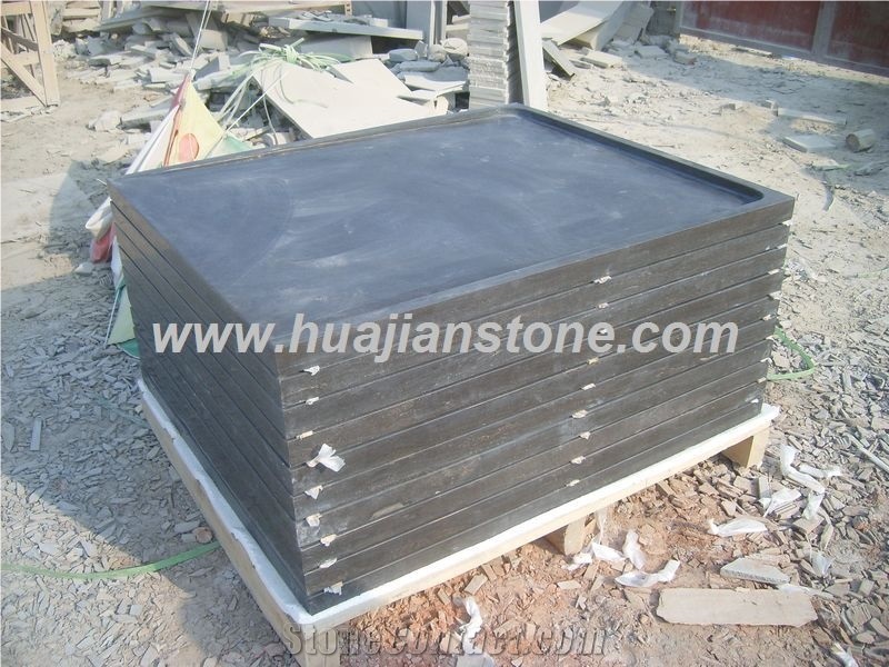 Blue Limestone Shower Trays