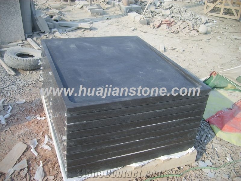 Blue Limestone Shower Trays