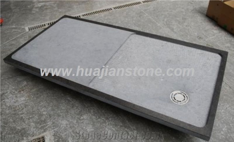Blue Limestone Shower Trays