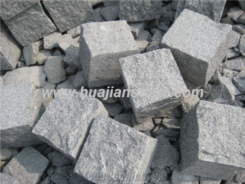 G341 Cobble Stone, Grey Granite Pavers
