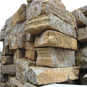 Yangtze River Limestone Blocks, China Brown Limestone