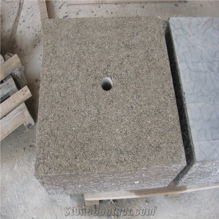 Yangtze River Limestone Bush Hammered, Yangtze River Septarium Limestone Slabs