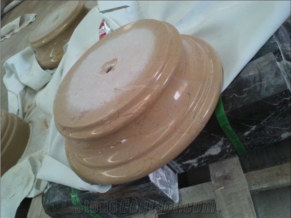 Stone Pillar Cap and Column Base