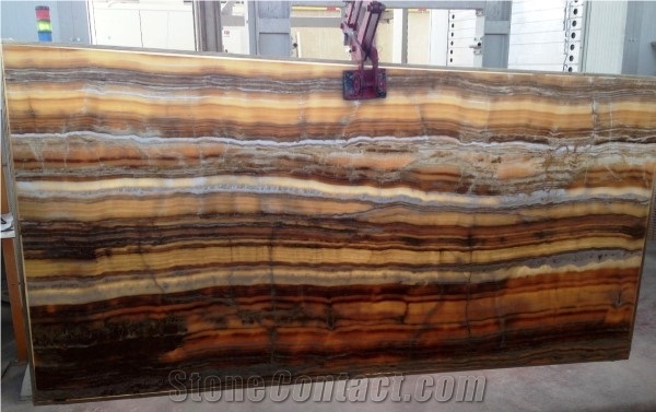 Onyx Green Fume Slabs, Frappuccino Onyx Tiles & Slabs, Multicolor Onyx Italy Tiles & Slabs