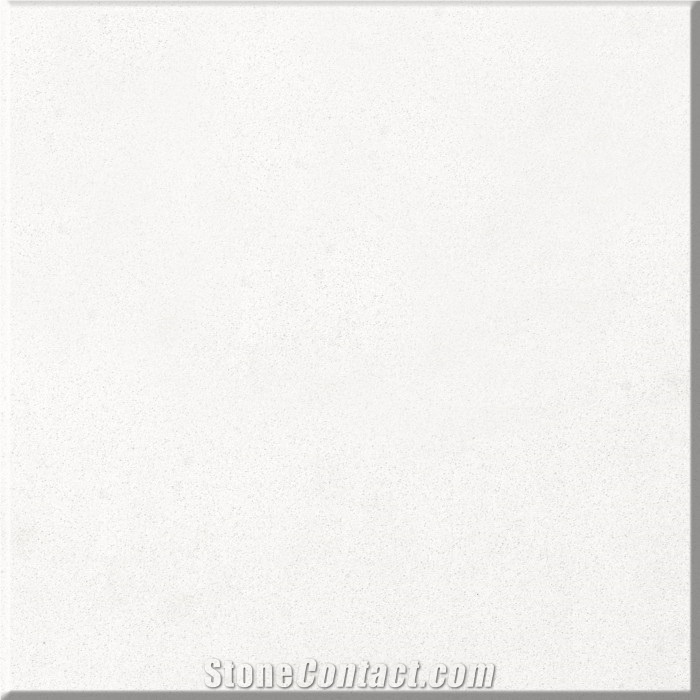 Fine Grain Arctic White Artificial Quartz Stone
