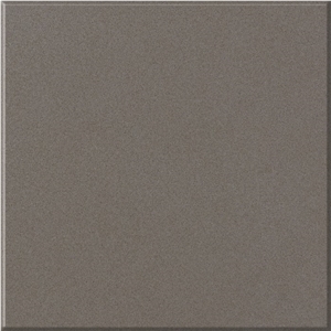 Fine Grain Leather Brown Artificial Quartz Stone