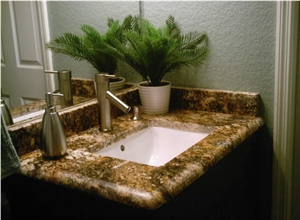 Yellow Brazil Granite Vanity Top