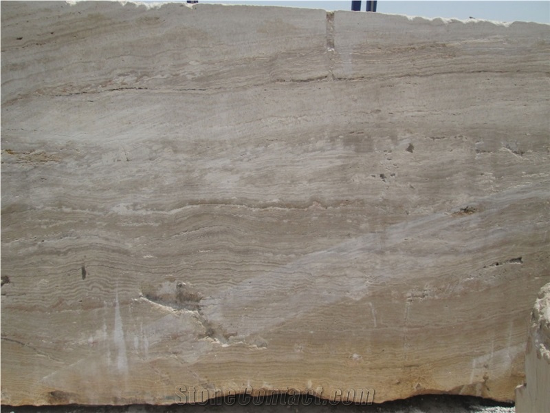 Cream White Travertine, Persian White Travertine Block