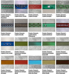 Pewter Art Tiles - Pewter Channels