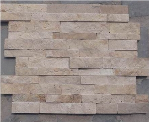 China Brown Travertine Cultured Stone/Stone Wall Panel China Brown Travertine Cultured Stone/Stone Wall Panel